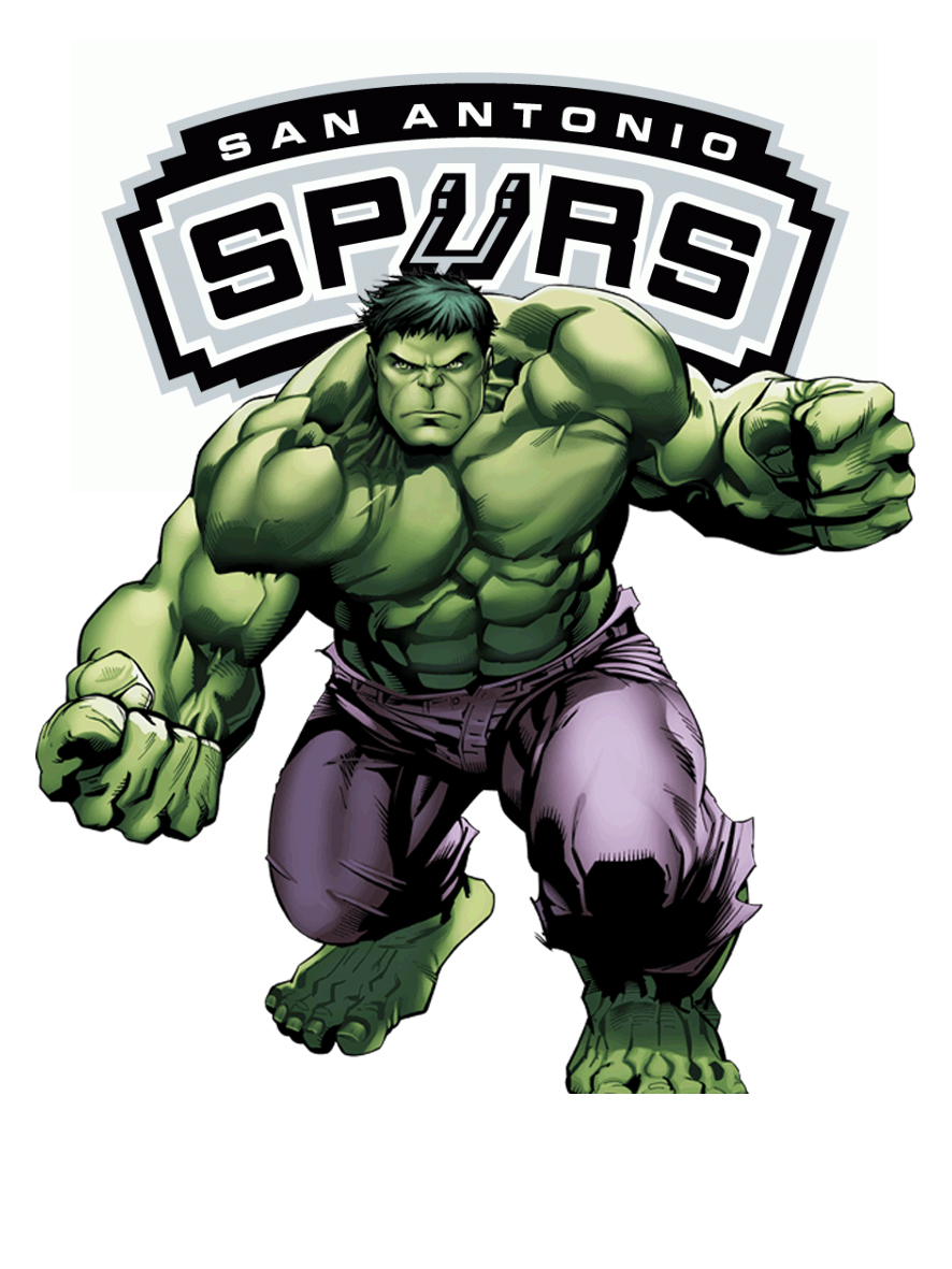 San Antonio Spurs Hulk Logo vinyl decal